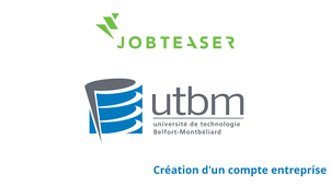 Jobteaser UTBM: Création d'un compte entreprise